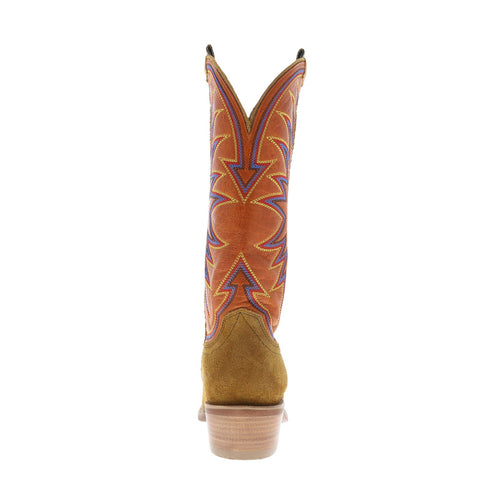 Hyer Rose Hill 13" HW42006 Womens Brown Suede Slip On Western Cowboy Boots