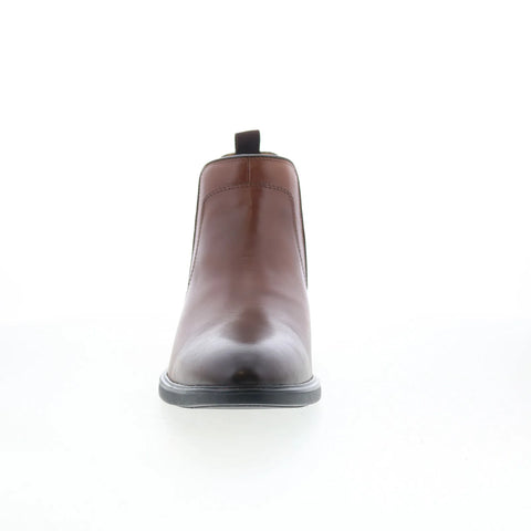 Johnston & Murphy Holston 59-4860 Mens Brown Leather Slip On Chelsea Boots