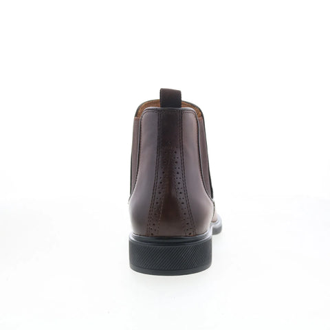 Johnston & Murphy Holston 59-4860 Mens Brown Leather Slip On Chelsea Boots