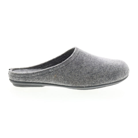 Miz Mooz Hale Home Womens Gray Canvas Slip On Clogs Slippers Shoes