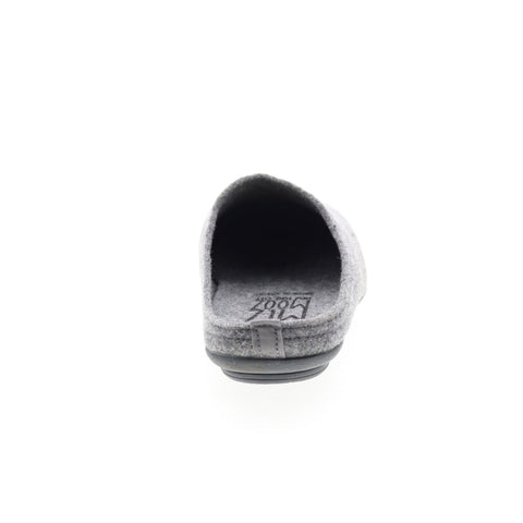 Miz Mooz Hale Home Womens Gray Canvas Slip On Clogs Slippers Shoes