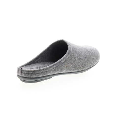 Miz Mooz Hale Home Womens Gray Canvas Slip On Clogs Slippers Shoes