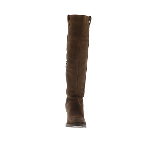 Bos. & Co. Horton Womens Brown Suede Zipper Knee High Boots