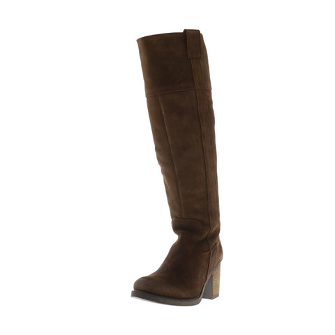 Bos. & Co. Horton Womens Brown Suede Zipper Knee High Boots