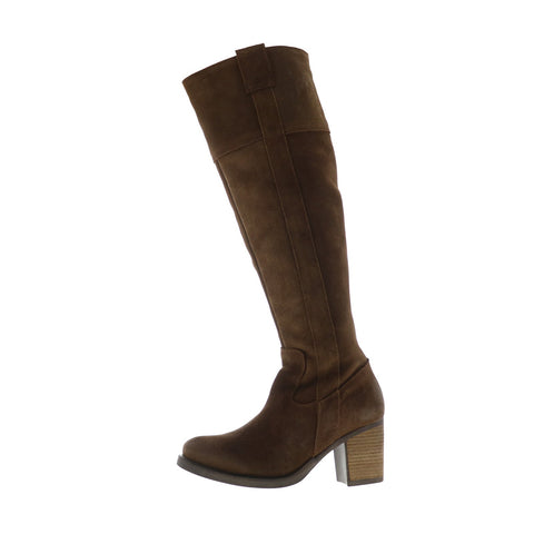 Bos. & Co. Horton Womens Brown Suede Zipper Knee High Boots