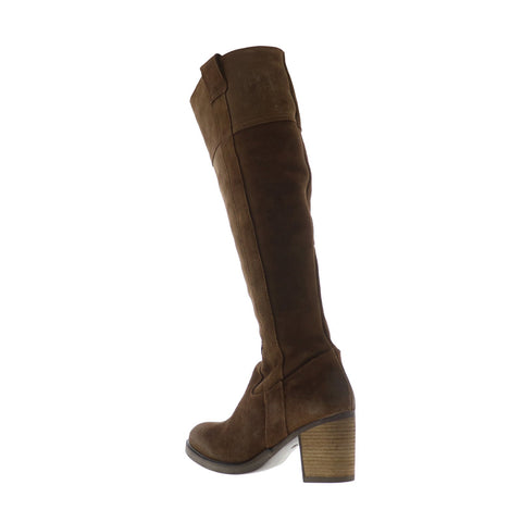 Bos. & Co. Horton Womens Brown Suede Zipper Knee High Boots