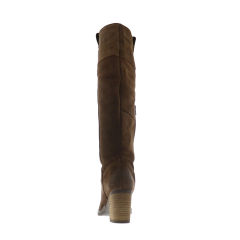 Bos. & Co. Horton Womens Brown Suede Zipper Knee High Boots