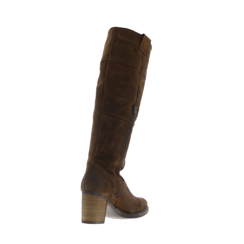Bos. & Co. Horton Womens Brown Suede Zipper Knee High Boots
