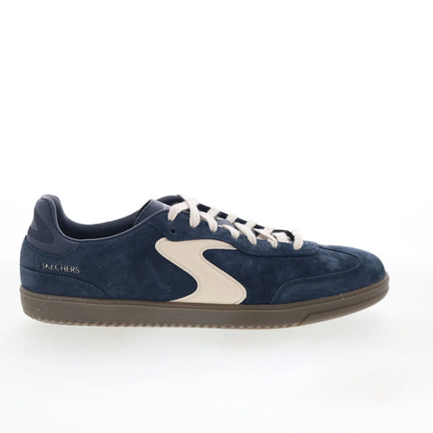 Skechers Hotshot - Azir 254151-NVW Mens Blue Suede Lifestyle Sneakers Shoes