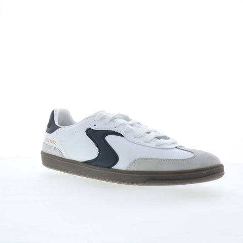Skechers Hotshot - Pyke 254150-WBK Mens White Lifestyle Sneakers Shoes