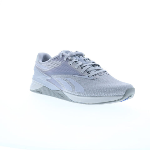 Reebok Nano X3 Mens Gray Synthetic Lace Up Athletic Cross Training Shoes