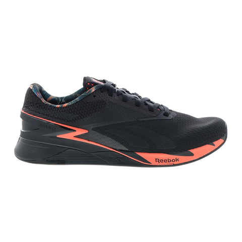 Reebok Nano X3 HP6075 Mens Black Canvas Athletic Cross Training Shoes