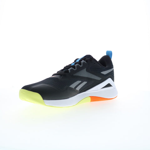 Reebok Nanoflex Tr 2.0 Mens Black Mesh Lace Up Lifestyle Sneakers Shoes