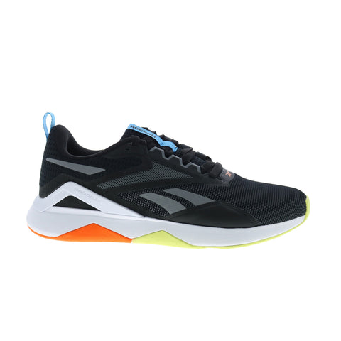 Reebok Nanoflex Tr 2.0 Mens Black Mesh Athletic Cross Training Shoes