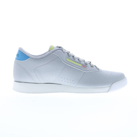 Reebok Princess Womens Gray Synthetic Lace Up Sneakers Lifestyle Shoes