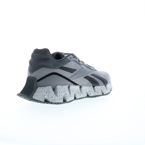 Reebok Zig Dynamica 4 Mens Gray Canvas Lace Up Lifestyle Sneakers Shoes