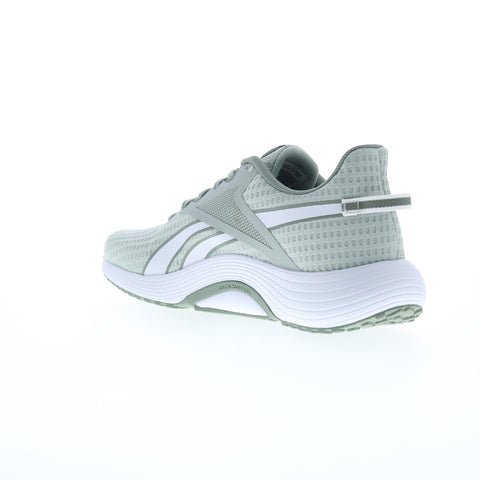 Reebok Lite Plus 3 Womens Green Canvas Lace Up Athletic Running Shoes