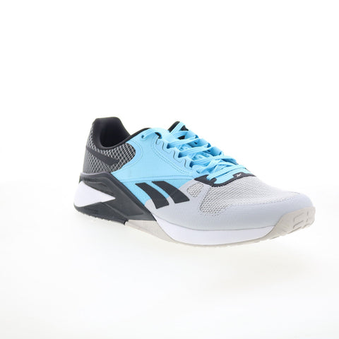 Reebok Nano 6000 Mens Gray Mesh Lace Up Athletic Cross Training Shoes