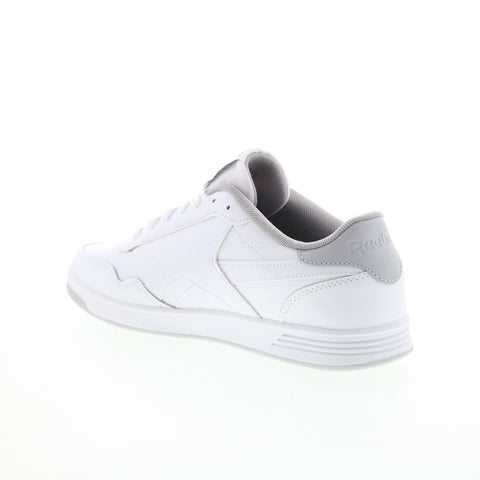 Reebok Club Memt Mens White Leather Lace Up Lifestyle Sneakers Shoes