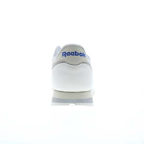 Reebok Classic Leather Mens Beige Leather Lace Up Lifestyle Sneakers Shoes