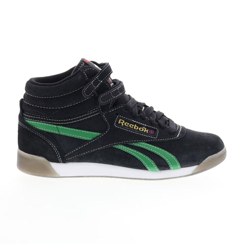 Reebok Freestyle Hi Human Rights Now Womens Black Lifestyle Sneakers Shoes