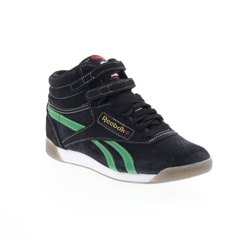 Reebok Freestyle Hi Human Rights Now Womens Black Lifestyle Sneakers Shoes
