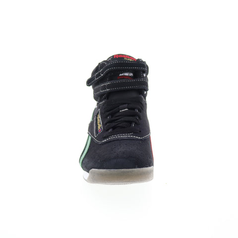 Reebok Freestyle Hi Human Rights Now Womens Black Lifestyle Sneakers Shoes