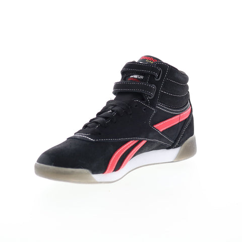Reebok Freestyle Hi Human Rights Now Womens Black Lifestyle Sneakers Shoes