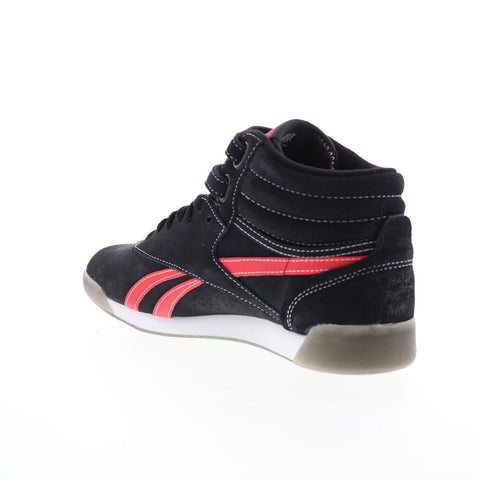 Reebok Freestyle Hi Human Rights Now Womens Black Lifestyle Sneakers Shoes