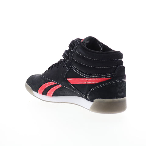 Reebok Freestyle Hi Human Rights Now Womens Black Lifestyle Sneakers Shoes