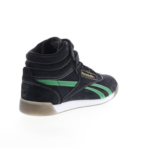 Reebok Freestyle Hi Human Rights Now Womens Black Lifestyle Sneakers Shoes