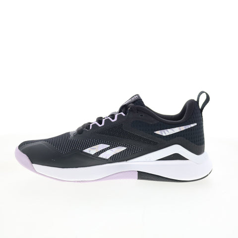 Reebok Nanoflex TR 2.0 Womens Black Mesh Athletic Cross Training Shoes