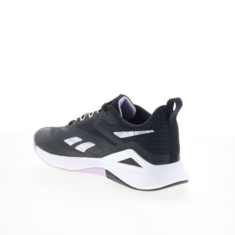 Reebok Nanoflex TR 2.0 Womens Black Mesh Athletic Cross Training Shoes