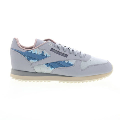 Reebok Classic Leather Ripple Jurassic World Mens Gray Sneakers Shoes