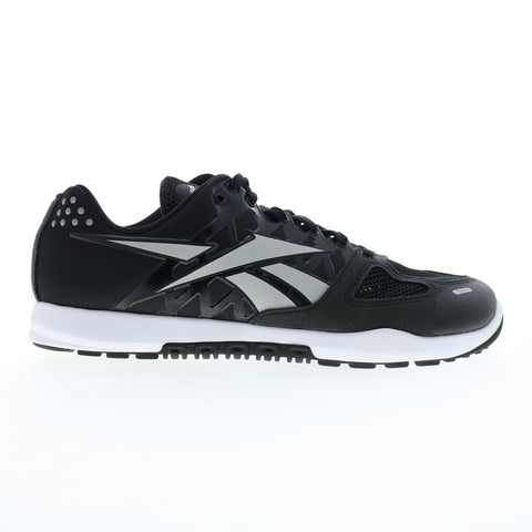 Reebok Nano 2.0 Womens Black Mesh Lace Up Athletic Cross Training Shoes