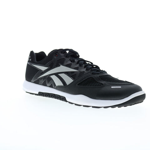 Reebok Nano 2.0 Womens Black Mesh Lace Up Athletic Cross Training Shoes