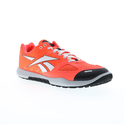 Reebok Nano 2.0 Womens Orange Mesh Lace Up Athletic Cross Training Shoes