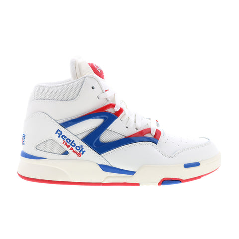 Reebok Pump Omni Zone II Mens Beige Leather Lifestyle Sneakers Shoes