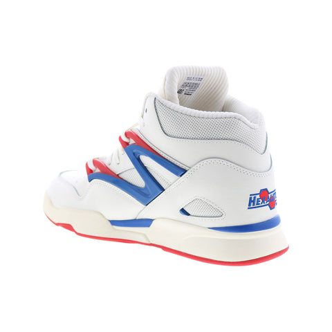 Reebok Pump Omni Zone II Mens Beige Leather Lifestyle Sneakers Shoes