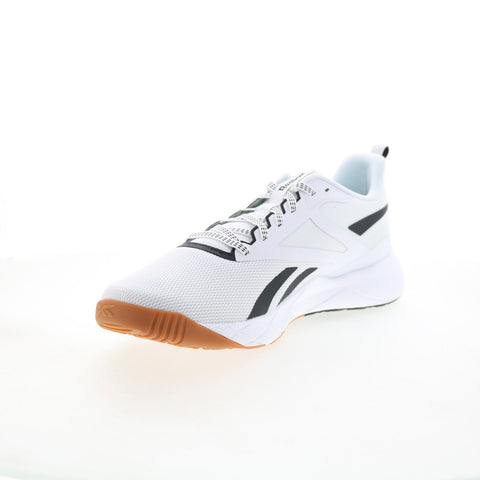 Reebok NFX Trainer Mens White Mesh Lace Up Athletic Cross Training Shoes