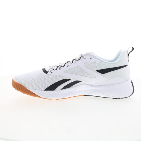 Reebok NFX Trainer Mens White Mesh Lace Up Athletic Cross Training Shoes