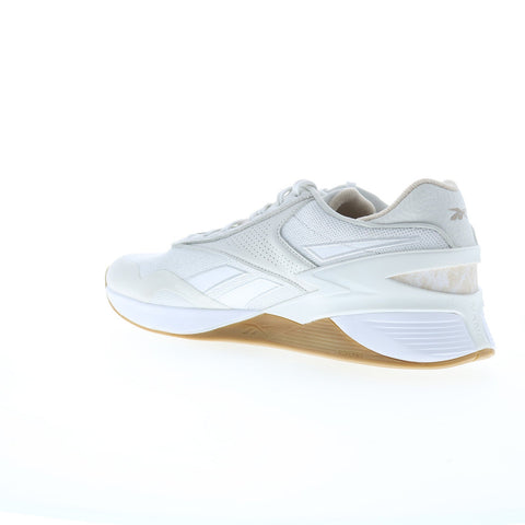 Reebok Nano Classic Mens Beige Canvas Lace Up Athletic Cross Training Shoes