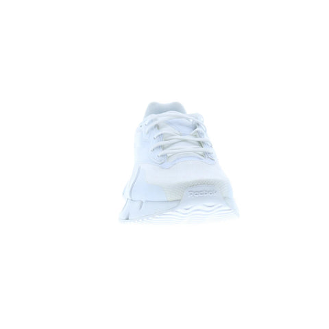 Reebok Zig Dynamica 4 Womens White Canvas Lace Up Lifestyle Sneakers Shoes