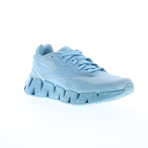 Reebok Zig Dynamica 4 Womens Blue Canvas Lace Up Lifestyle Sneakers Shoes