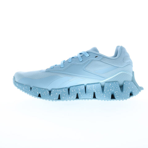 Reebok Zig Dynamica 4 Womens Blue Canvas Lace Up Lifestyle Sneakers Shoes