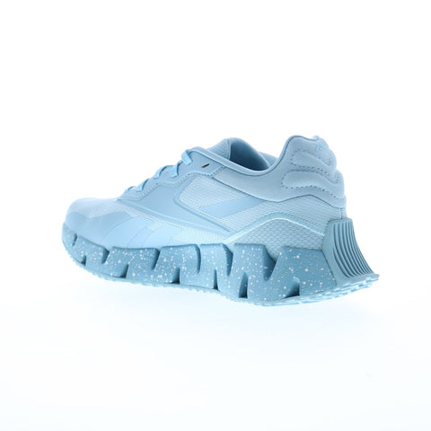 Reebok Zig Dynamica 4 Womens Blue Canvas Lace Up Lifestyle Sneakers Shoes