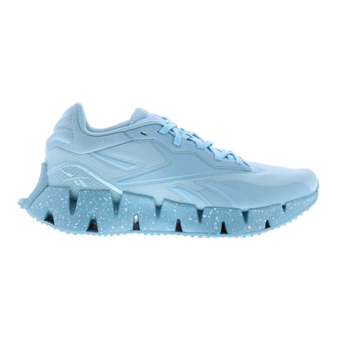 Reebok Zig Dynamica 4 Womens Blue Canvas Lace Up Lifestyle Sneakers Shoes