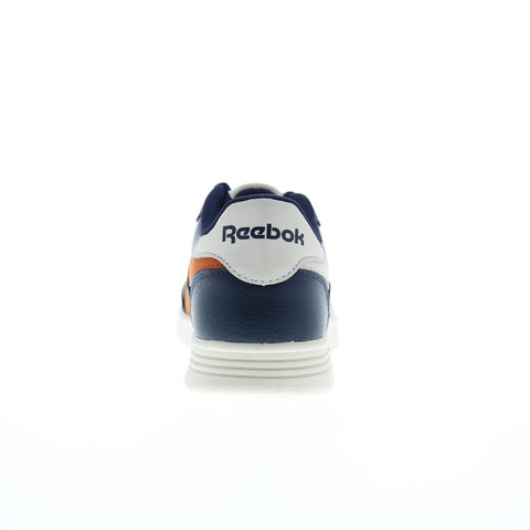 Reebok Court Advance Mens Blue Leather Lace Up Lifestyle Sneakers Shoes