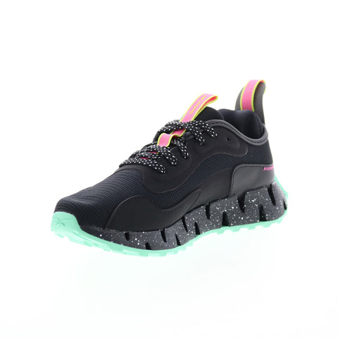 Reebok Zig Dynamica Adventure Womens Black Synthetic Athletic Running Shoes