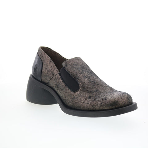 Fly London Huch HUCH004FLY-002 Womens Gray Loafers & Slip Ons Casual Shoes